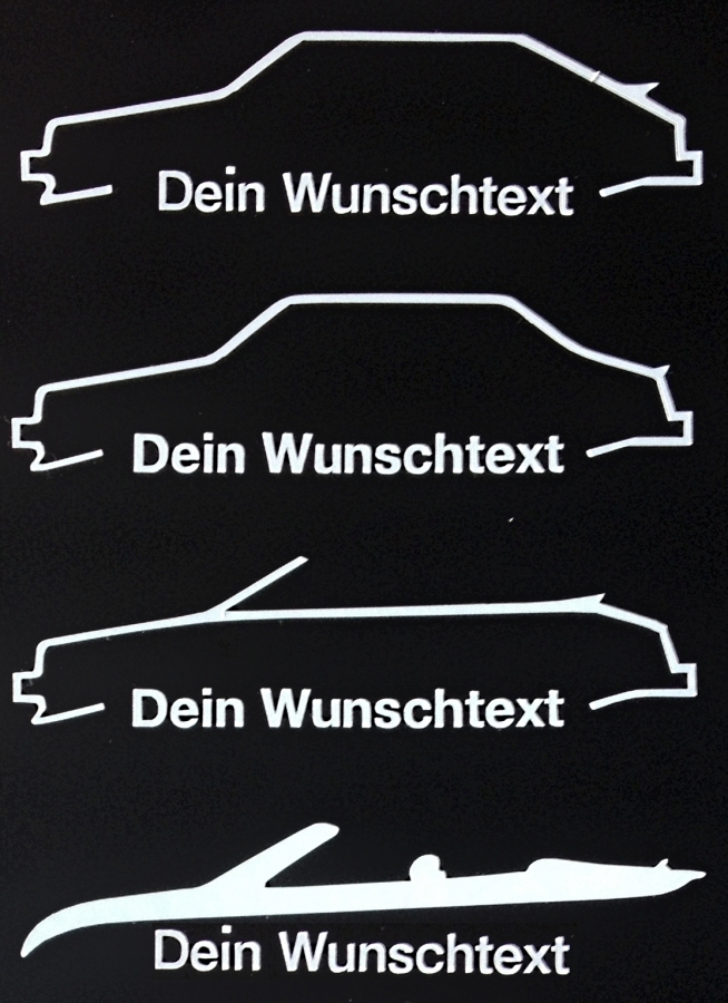 SAAB - Silhouette mit Wunschtext