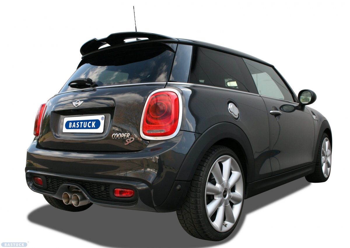 Bastuck Endschalldämpfer Edelstahl für Mini F56 Cooper SD (ab Bj.2014) - 2x 85mm mittig - mit EG-ABE